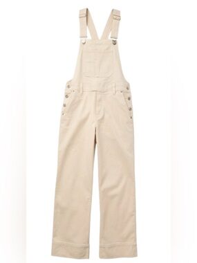 aerie Cream Women's Denim Overalls